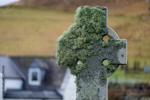 cementerio de Kilmuir, Kilmuir,  ( Cille Mhoire ),costa oeste de la península de Trotternish,  isla de Skye, Highlands, Escocia, Reino Unido photo