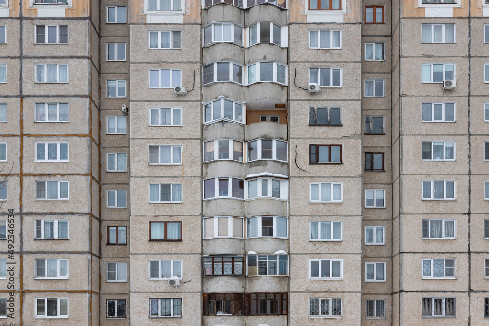 facade of a residential building