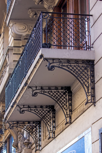 Old building facade detail in Buenos Aires