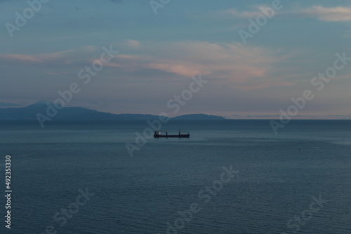 Lonely boat in Solerno Itlay