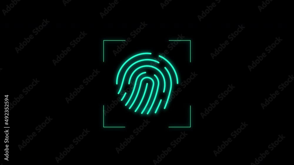 video size 4k 40 frames resolution shows fingerprint icon scan for digital screen for verify identity authentication for internet login on smartphone screen. video size 4k 40 frames resolution shows fingerprint icon scan for digital screen for verify identity authentication for internet login on smartphone screen.