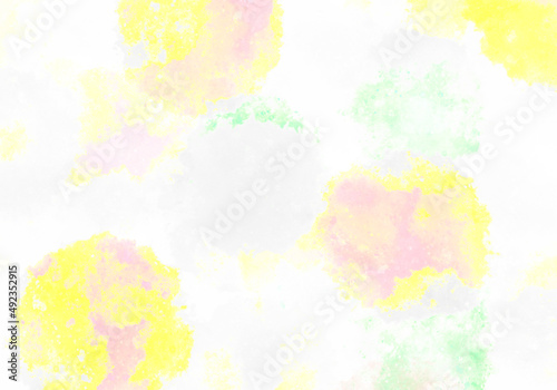 春色水彩テクスチャー　おしゃれカラー © Kiyosi