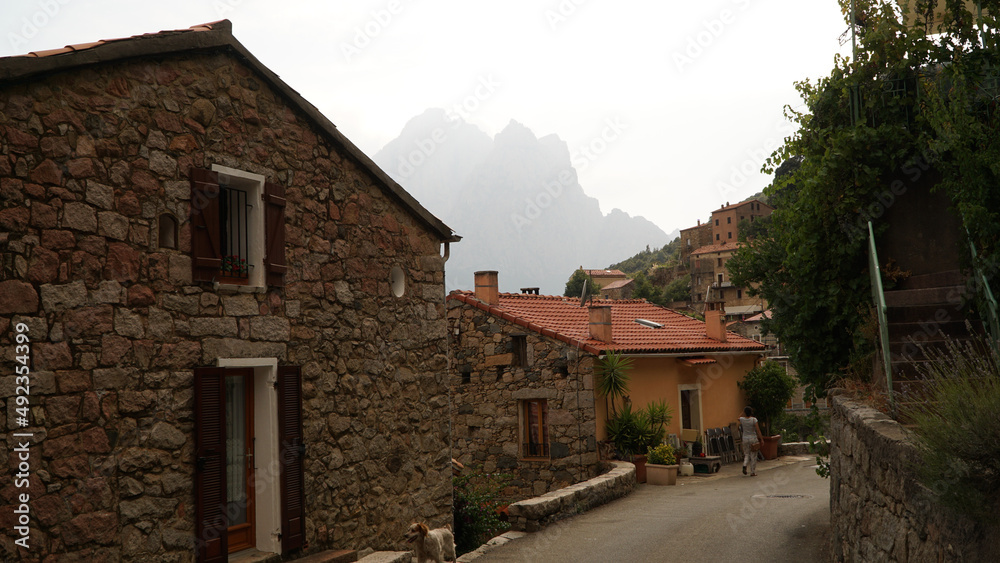 Rural country villages on Corsica Island in France. Rural country villages on Corsica Island in France.