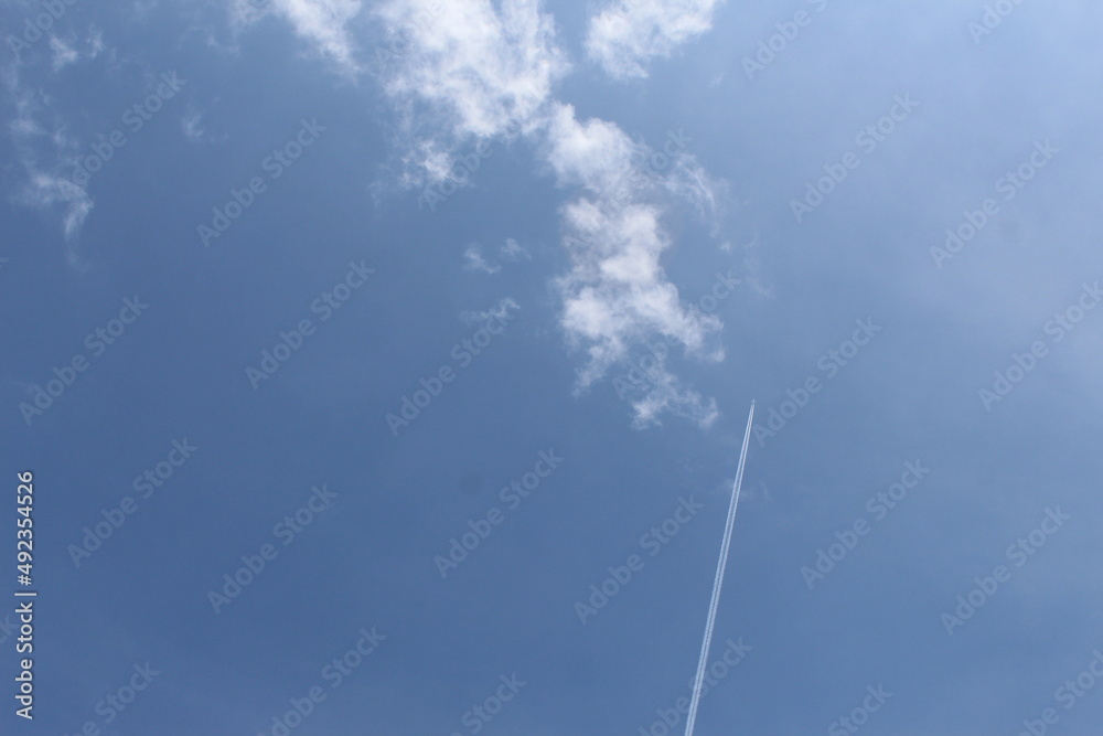 airplane in the sky and cloud airplane in the sky and cloud