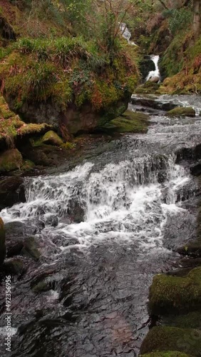 Spectacular slow motion HD video of O'Sullivans cascades in Kerry mountains, Ireland