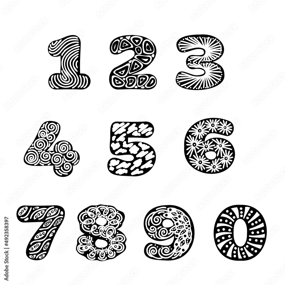 Letter i full english alphabet and digits 0 1 2 3 4 5 6 7 8 9 