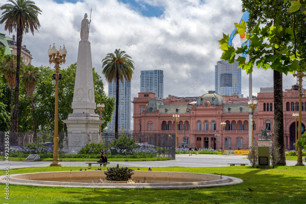 Obraz premium Platz Mayo Buenos Aires Architektur