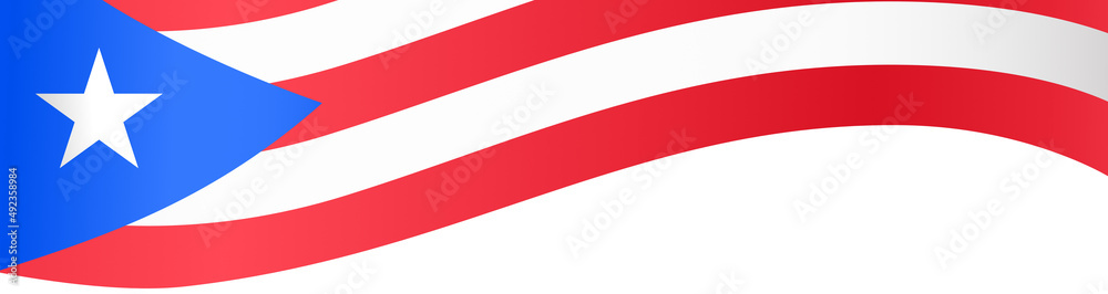 Puerto Rico flag wave isolated on png or transparent background,Symbol Puerto Rico,template for banner,card,advertising ,promote,and business matching country poster, vector illustration Puerto Rico flag wave isolated on png or transparent background,Symbol Puerto Rico,template for banner,card,advertising ,promote,and business matching country poster, vector illustration