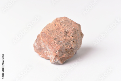amethyst crystal grown on another stone ,marble, granite,