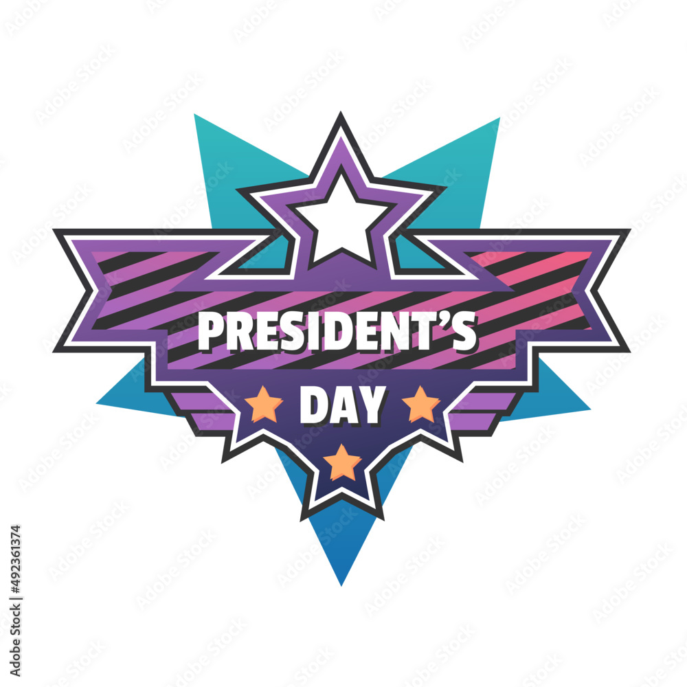 President's day purple green vector President's day purple green vector