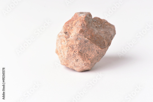 amethyst crystal grown on another stone ,marble, granite,