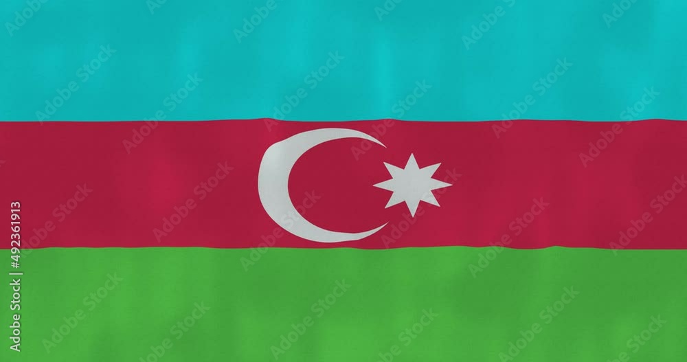 Azerbaijan flag waving in the wind, glitched with highly detailed fabric texture. Hacking, technology. 4k, Animated Realistic. Azerbaijan flag waving in the wind, glitched with highly detailed fabric texture. Hacking, technology. 4k, Animated Realistic.
