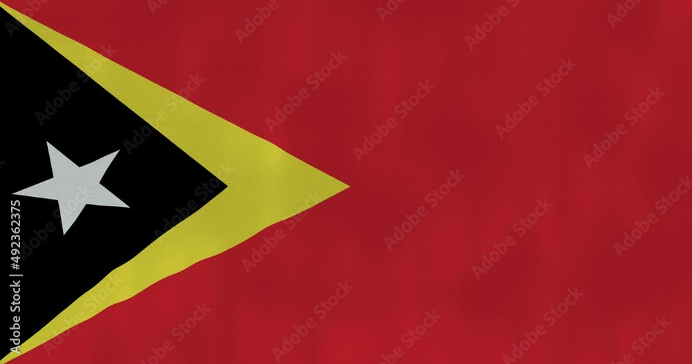 East Timor flag waving in the wind, glitched with highly detailed fabric texture. Hacking, technology. 4k, Animated Realistic. East Timor flag waving in the wind, glitched with highly detailed fabric texture. Hacking, technology. 4k, Animated Realistic.