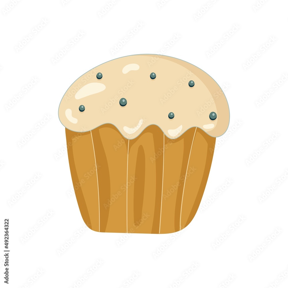 Easter bun. Kulich. Bread. Happy Easter.Hand-drawn. Vector illustration. Easter bun. Kulich. Bread. Happy Easter.Hand-drawn. Vector illustration.
