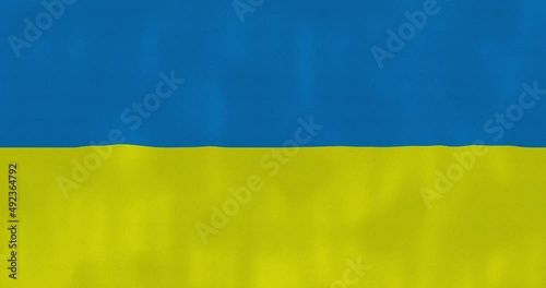 Ukraine flag waving in the wind, detailed fabric texture, 4k, Animated Realistic.