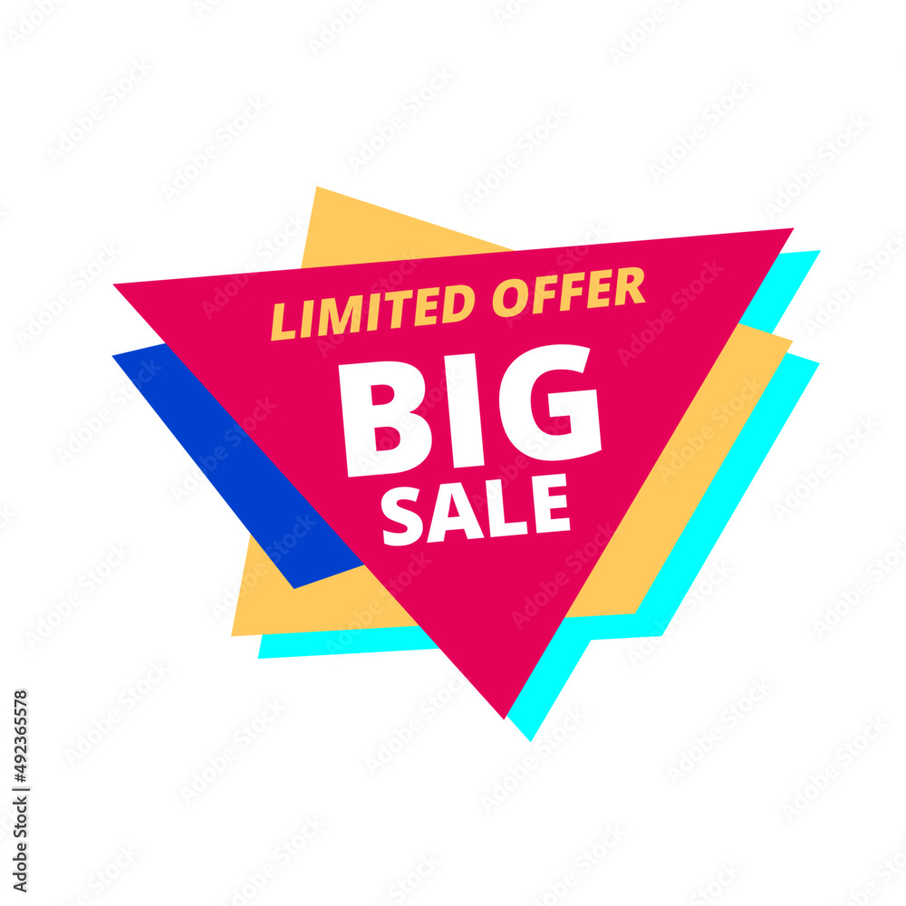 limited offer big sale red flat label limited offer big sale red flat label