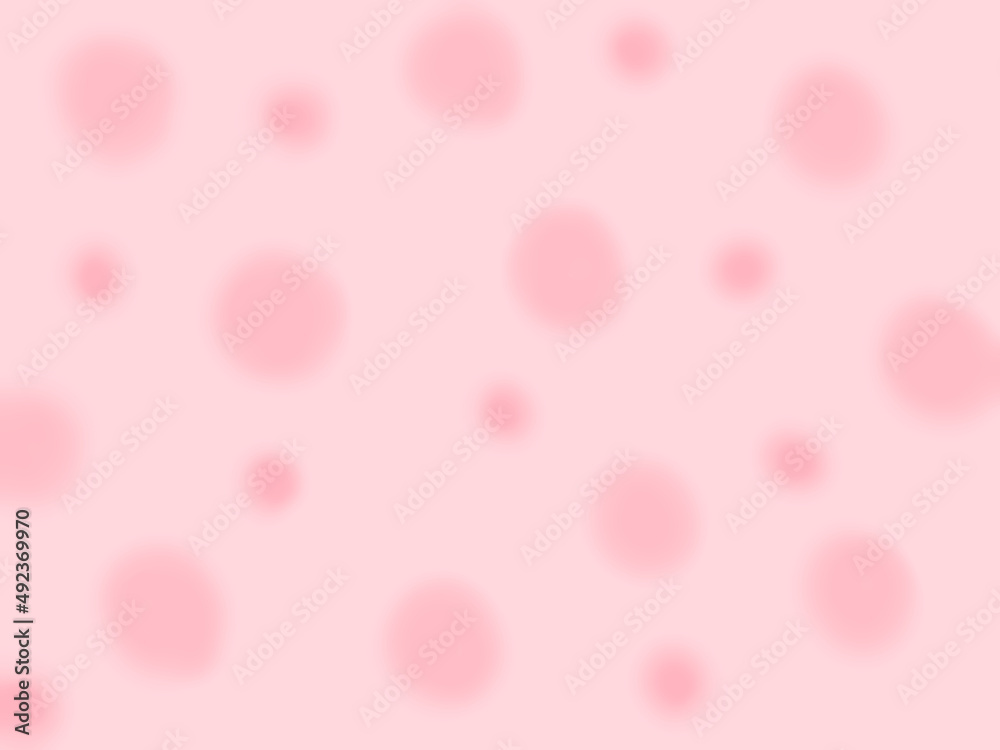 ピンク色の水玉模様の背景イラスト ピンク色の水玉模様の背景イラスト
