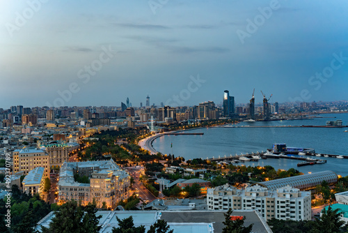 Baku at night  Azerbaijan