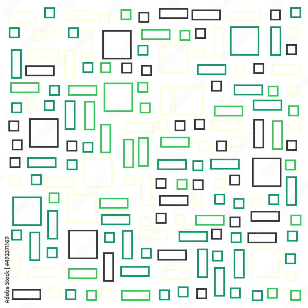 Offset Quads generative art background art illustration