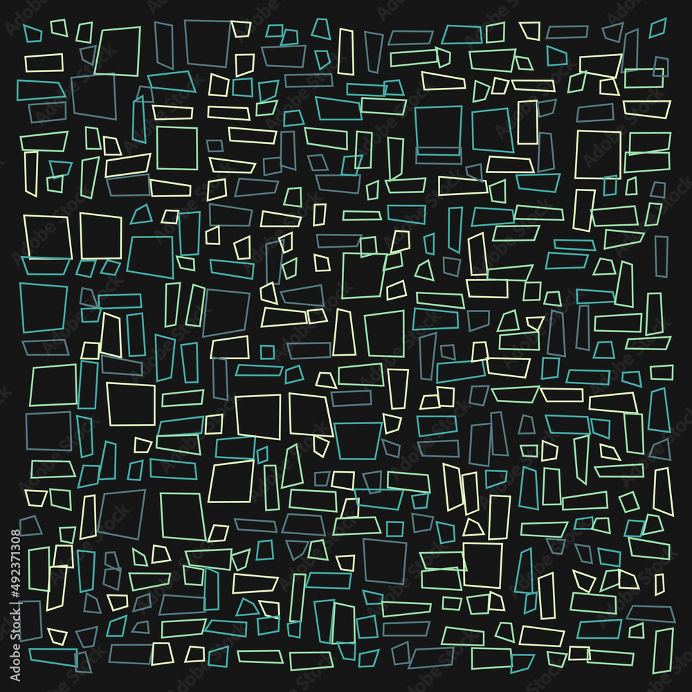 Offset Quads generative art background art illustration