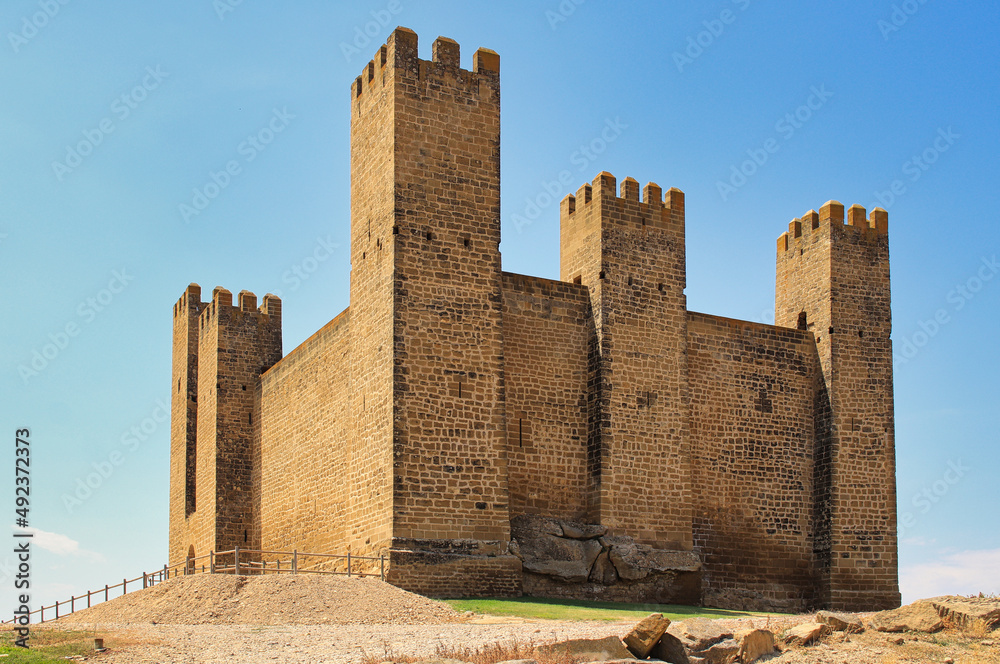 Sabada medieval castle. Zaragoza, Aragón, Spain