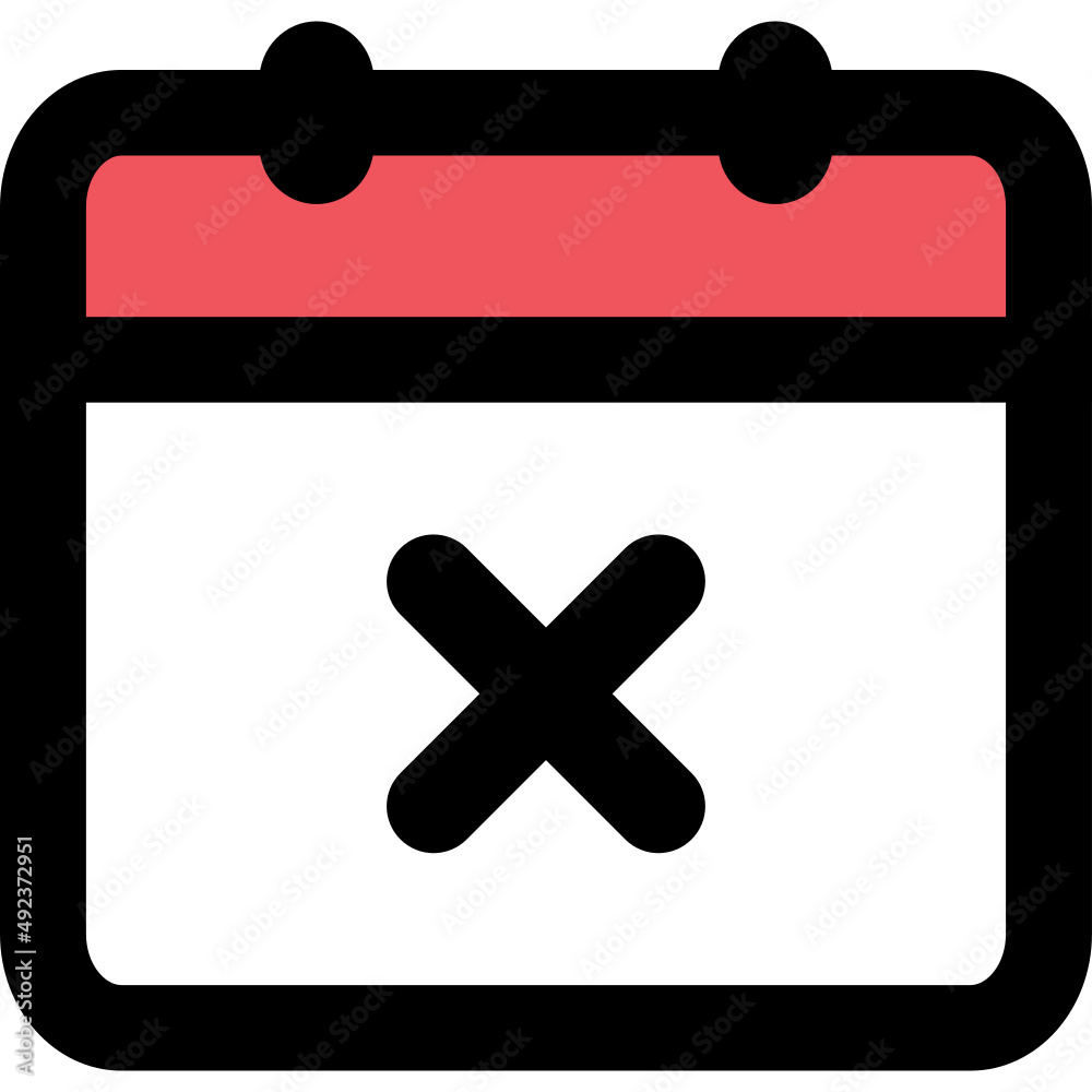 Obraz premium remove calendar icon vector