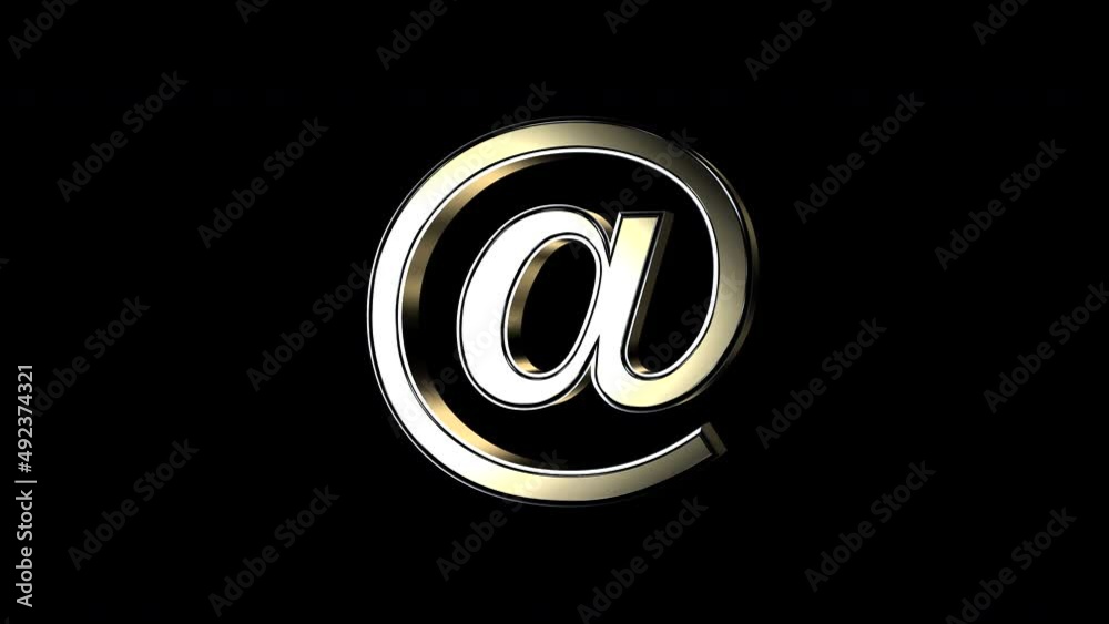 Nachrichten Zeichen in gold als 3D-Animation. 4K transparente Videoanimation Logo mit Alpha-Kanal. Nachrichten Zeichen in gold als 3D-Animation. 4K transparente Videoanimation Logo mit Alpha-Kanal.