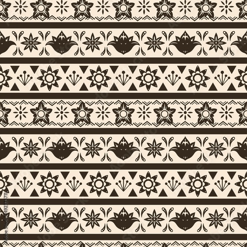 Creative floral monochrome borders set