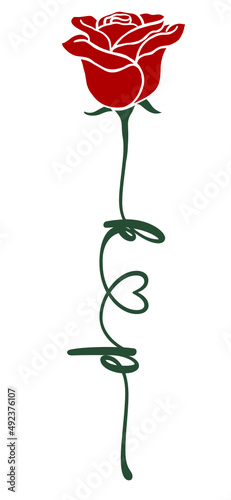 kp, pk, letters  heart with rose Monogram, Valentine love icon