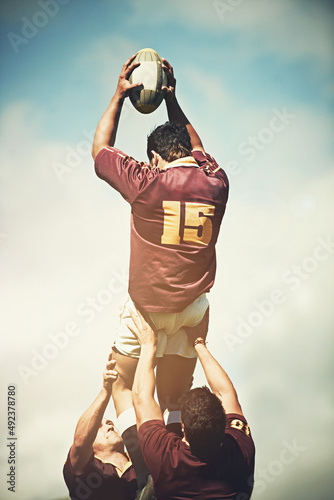 Foto Perfectly executing a lineout