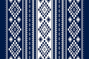 Acrylglasbilder Blau-weiße Muster Orientalisches Sadu Stickmuster Ethno  © Beautiful Dream