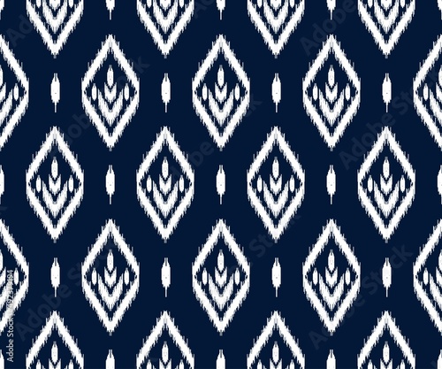 Geometric ethnic oriental seamless pattern traditional Design for background,carpet,wallpaper.clothing,wrapping,Batik fabric,Vector illustration.embroidery style - Sadu, sadou, sadow or sado