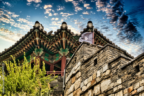 Bild auf Leinwand 수원화성 화흥문
