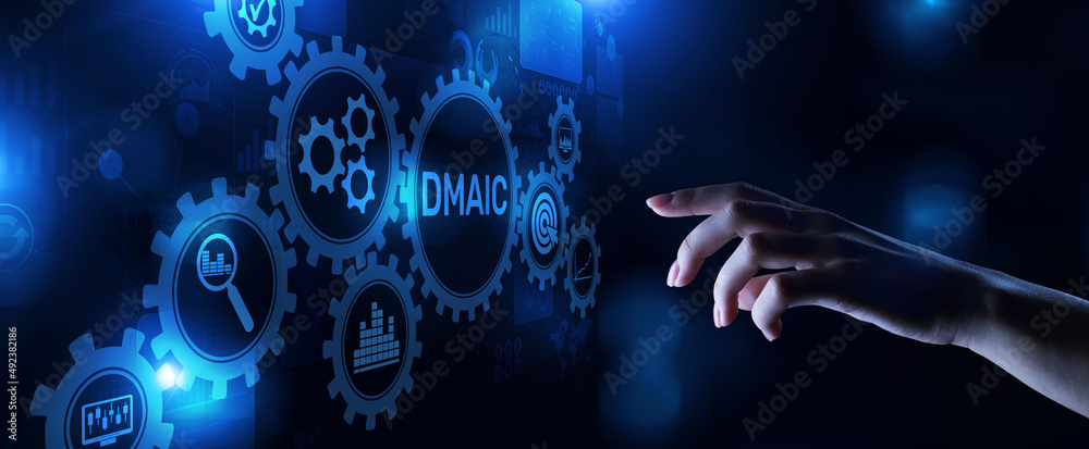 DMAIC SIx sigma lean manufacturing development technology concept. DMAIC SIx sigma lean manufacturing development technology concept.