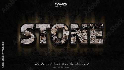 Abstract editable text effect with grunge background