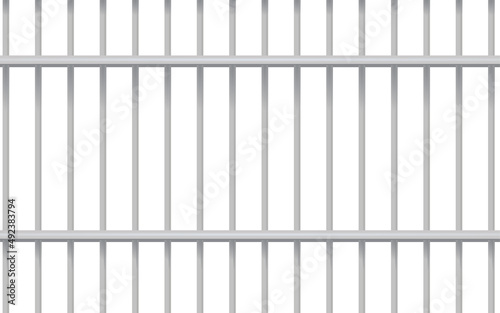 Cage metal bars. vector illustration