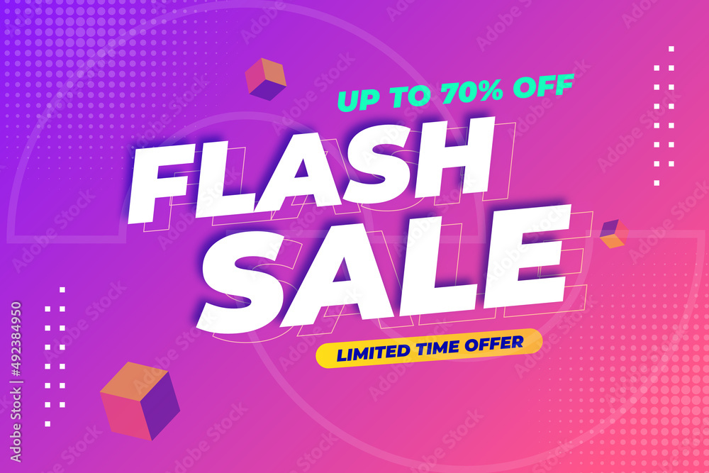 Modern gradient flash sale background