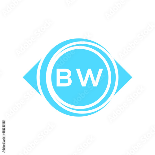 bw letter logo design on white background. bw creative initials letter logo concept. bw letter design.  © Sifatullah