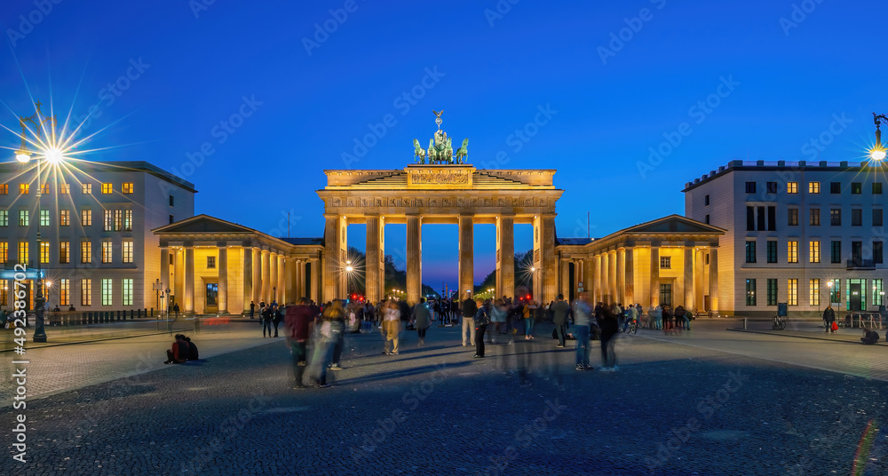 The Brandenburg Gate in downtown Berlin Germany The Brandenburg Gate in downtown Berlin Germany