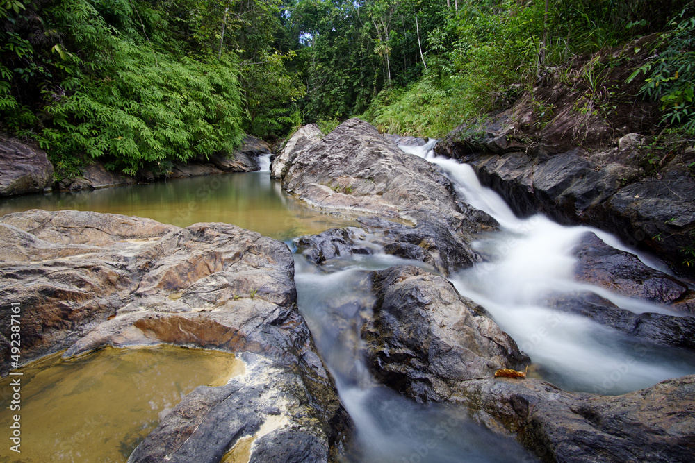 Rain forest water fall in Malaysia Rain forest water fall in Malaysia