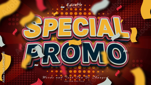 special PROMO editable text effect