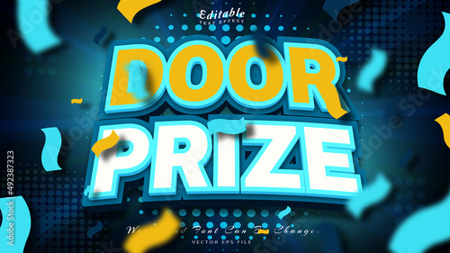 door prize 3d text effect