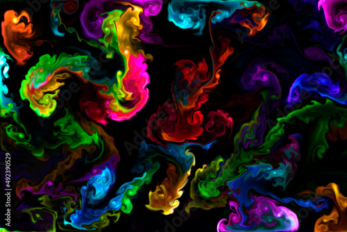 abstract background with splashes