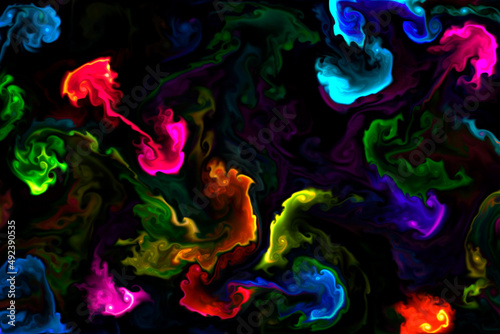 colorful background with drops