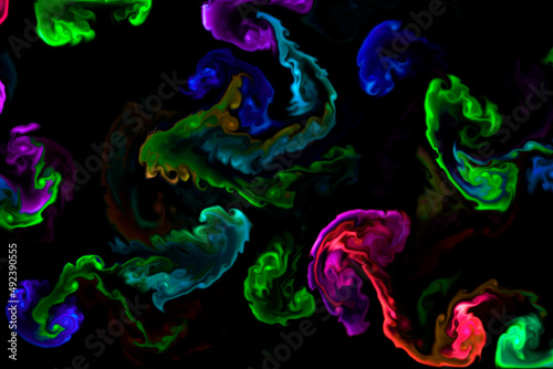 colorful background with bubbles