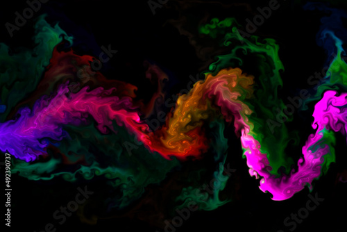 abstract colorful background with splashes