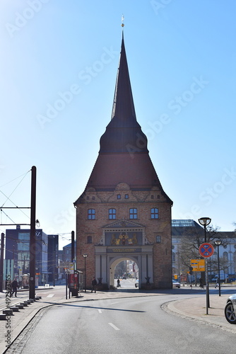 Das Rostocker Steintor, eines der Stadttore von Rostock