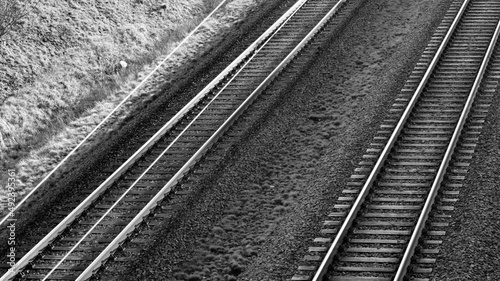 railway tracks in the distance