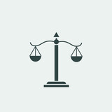 justice vector icon illustration sign 