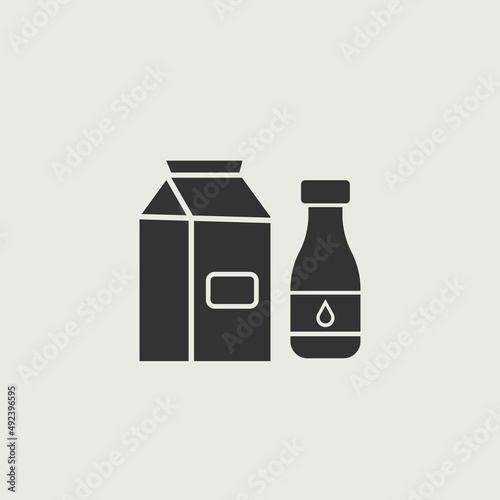milk vector icon illustration sign 